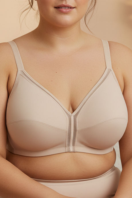 Zivame True Curv Cotton Laminated Non Wired Full Coverage Minimiser Bra - Roebuck — image 4