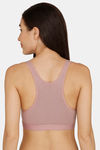 Nejo Double Layered Non-Wired 3/4Th Coverage Maternity Bra - Lilac Snow — thumbnail 3