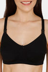 Nejo Double Layered Non Wired 3/4Th Coverage Maternity / Nursing Bra - Black — thumbnail 4