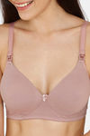 Nejo Padded Non-Wired 3/4Th Coverage Maternity Bra - Lilac Snow — thumbnail 4