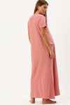 Nejo Cotton Maternity Full Length Nightdress - French Blush — thumbnail 3