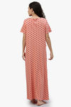 Nejo Anti Microbial Cotton Maternity Full Length Nightdress - Pink — thumbnail 4