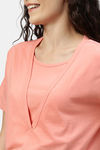 Nejo Anti Microbial Cotton Maternity Top - Pink — thumbnail 5