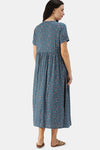 Nejo Bamboo Cotton Maternity Loungewear Top - Teal Blue — thumbnail 3