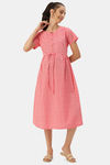Nejo Bamboo Cotton Maternity Loungewear Top - Rose — thumbnail 4