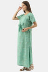 Nejo Bamboo Cotton Maternity Loungewear Top - Mint Green — thumbnail 2