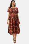 Nejo Bamboo Cotton Maternity Loungewear Top - Rust — thumbnail 1