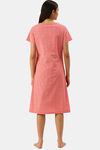 Nejo Cotton NA Mid Length Nightdress - Rose — thumbnail 2