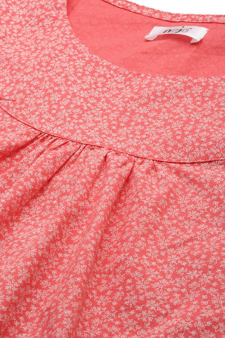 Nejo Cotton NA Mid Length Nightdress - Rose — image 6