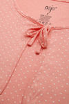 Nejo Cotton Maternity Full Length Nightdress - Coral Print — thumbnail 2
