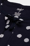 Nejo Cotton Maternity Full Length Nightdress - Navy — thumbnail 5