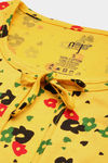 Nejo Cotton Maternity Full Length Nightdress - Yellow — thumbnail 7