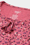 Nejo Cotton Maternity Full Length Nightdress - Orchid — thumbnail 5