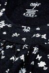 Nejo Cotton Maternity Full Length Nightdress - Blackterry — thumbnail 6