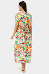 Nejo Cotton Maternity Lounge Dress - Whiteflower — thumbnail 3