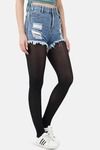 Next2Skin Opaque Pantyhose - Black — thumbnail 4