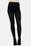 Next2Skin Opaque Designer Pantyhose - Black — thumbnail 1