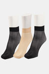 Next2Skin Sheer Socks (Pair Of 3) - Black Black Skin — thumbnail 2