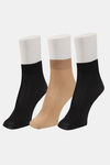 Next2Skin Opaque Socks (Pair Of 3) - Black Black Skin — thumbnail 2