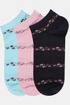N2S NEXT2SKIN Women's Low Ankle Length Floral Pattern Cotton Socks (Pack of 3) - Assorted — thumbnail 2