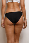 Zivame No Panty Line Laser Cut Bikini Brief- Black — thumbnail 3