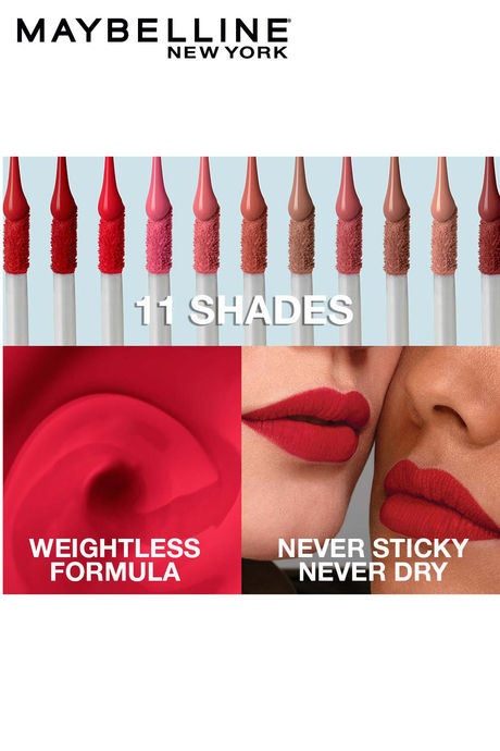 Maybelline New York Sensational Liquid Matte Lipstick 04, Easy Berry - 7 G   — image 7