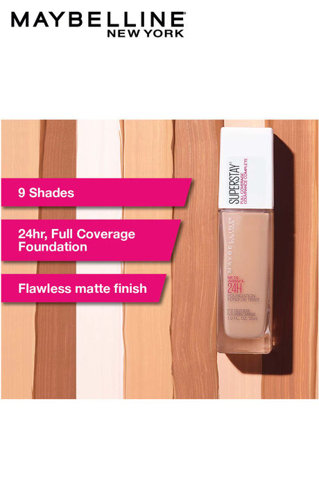Maybelline New York Super Stay 24H Full Coverage Liquid Foundation, Golden 312 - 30 G — image 4