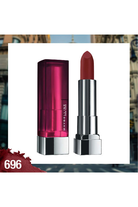 Maybelline New York Color Sensational Creamy Matte Lipstick, 696 Burgundy Blush - 3.9 G   — image 9