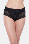 Secrets By Zerokaata Medium Rise Three-Fourth Coverage Hipster Panty - Black — thumbnail 1