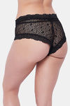 Secrets By Zerokaata Medium Rise Three-Fourth Coverage Hipster Panty - Black — thumbnail 2