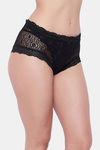 Secrets By Zerokaata Medium Rise Three-Fourth Coverage Hipster Panty - Black — thumbnail 4