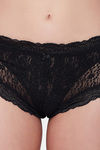 Secrets By Zerokaata Medium Rise Three-Fourth Coverage Hipster Panty - Black — thumbnail 5