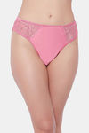 Secrets Medium Rise Zero Coverage Bikini Panty - Pink — thumbnail 1