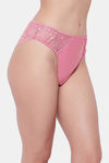 Secrets Medium Rise Zero Coverage Bikini Panty - Pink — thumbnail 4