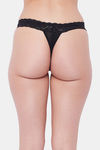 Secrets Medium Rise Zero Coverage Thong - Black — thumbnail 2