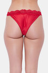 Secrets Medium Rise Zero Coverage Thong - Red — thumbnail 2