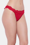 Secrets Medium Rise Zero Coverage Thong - Red — thumbnail 4