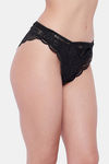Secrets Medium Rise Zero Coverage Bikini Panty - Black — thumbnail 4