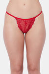 Secrets Medium Rise Zero Coverage Thong - Red — thumbnail 1