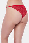 Secrets Medium Rise Zero Coverage Thong - Red — thumbnail 2