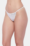 Secrets Medium Rise Zero Coverage Thong - White — thumbnail 3