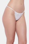 Secrets Medium Rise Zero Coverage Thong - White — thumbnail 4