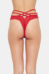 Secrets High Rise Zero Coverage Thong - Red — thumbnail 2