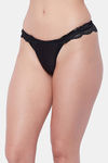 Secrets Medium Rise Zero Coverage Thong - Black — thumbnail 3