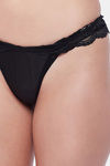 Secrets Medium Rise Zero Coverage Thong - Black — thumbnail 5