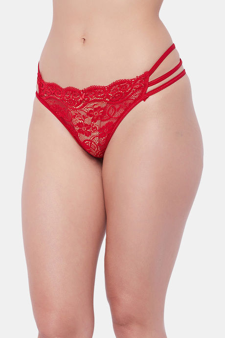 Secrets Medium Rise Zero Coverage Thong - Red — image 3