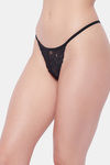 Secrets Medium Rise Zero Coverage Thong - Black — thumbnail 3