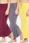 Secrets By ZeroKaata Cut and Sew Flared Saree Shapewear (Pack of 3) - Multicolor — thumbnail 1