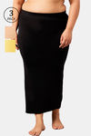Secrets Cut & Sew Flared Saree Shapewear (Pack of 3) - Multicolor — thumbnail 1