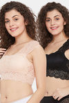 Secrets By ZeroKaata Slip On Padded Sports Bra (Pack of 2)- Multicolor — thumbnail 1
